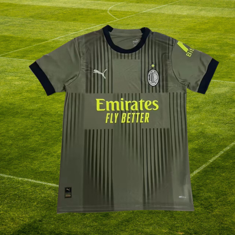 AC Milan 2023/24 Third Kit Puma Soccer Jersey Olive Green