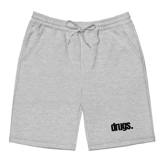Drugs Simple Men's fleece shorts | Swaggy Collective Street Wear - Swaggy Steals